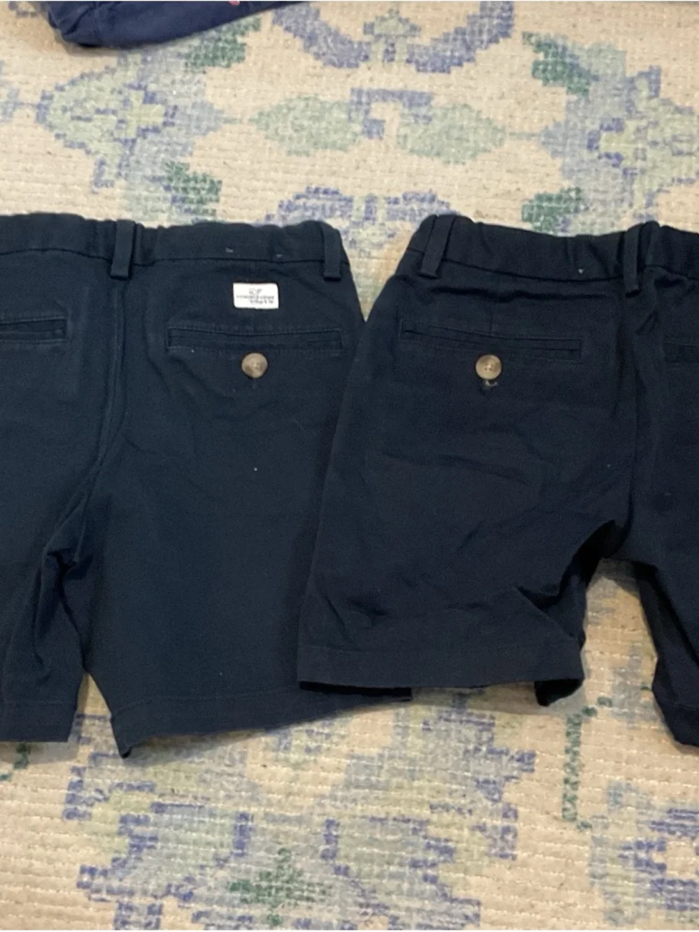 Vineyard Vines Boys Navy Chino Shorts - Set of 2